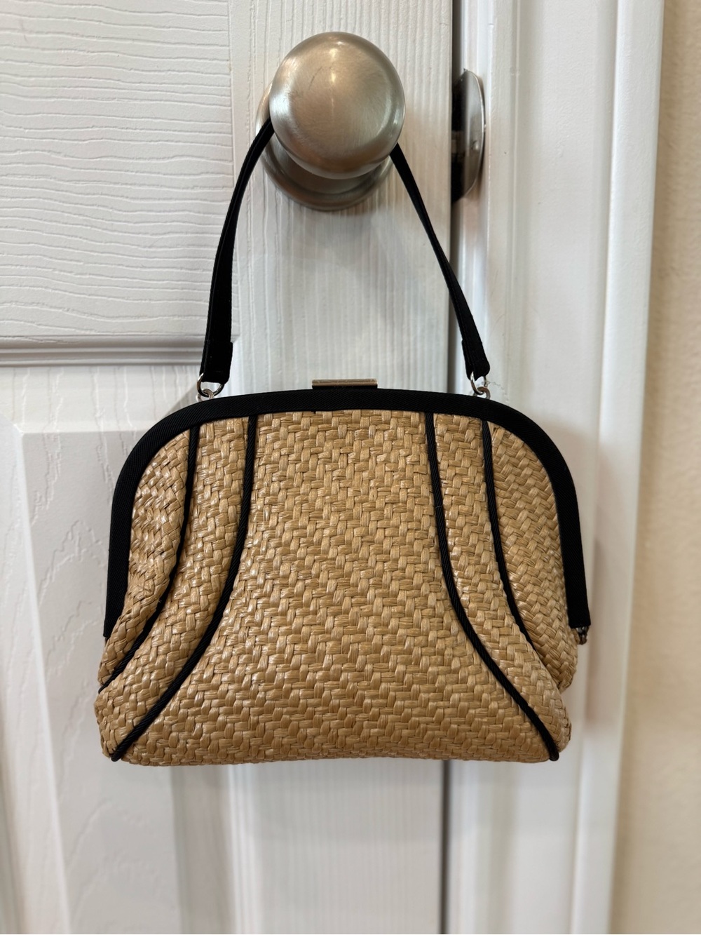 Ann Taylor Loft Straw Handbag NWOT - Picture 5 of 7